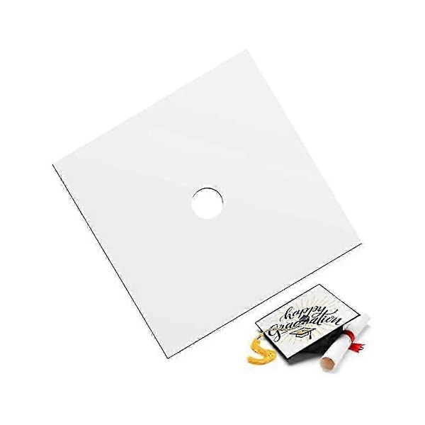 Sublimeringsemner Gradueringspynt Varmeoverføring Plate, Mdf Selvklebende Grad Hatt Pynt