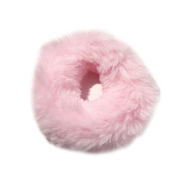 Fashion Fluffy Scrunchie Elastiskt Hårband Hårring Rep Snodd Rund Flickor Kvinnor Scrunchie