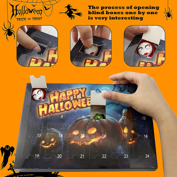 Adventskalender Populær Halloween-dukke Adventskalender Blindkasse 24 gaver Julenedtælling Blindkasse style 6