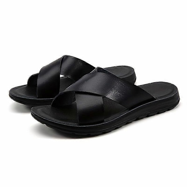 Nya modeller MAGIC LIONS - Bekväma och slitstarka bruna business casual tofflor för män - Inomhus/utomhus strandsandaler