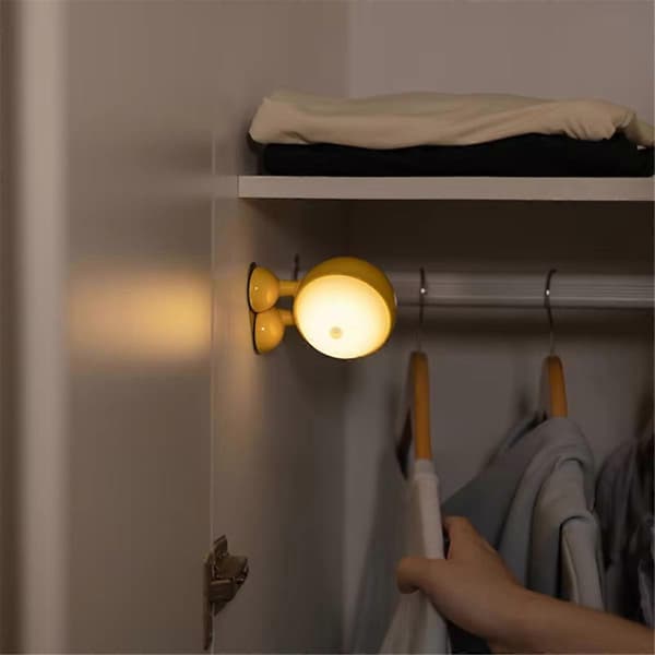 Tecknad Storögd LED Nattlampa med Rörelsesensor, Perfekt för Barnrum, Långvarig Belysning