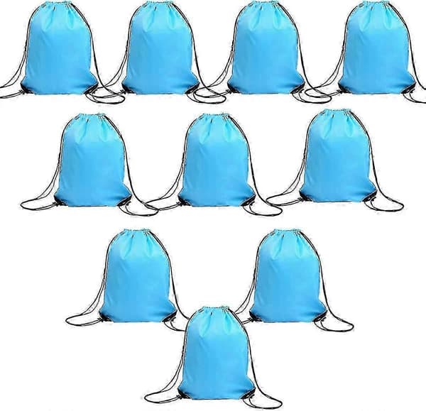 Dragskoväskor Bulk För Barn, Stor Gymnastikväska i Nylon med Snöre för Tie-dye, 10-pack