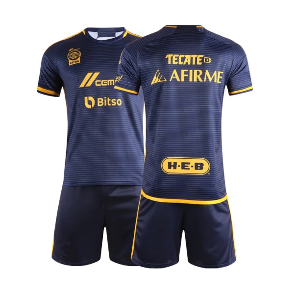 børnetøj dreng pige Chivas usas Fans skjorte Træningstøj spil Fodboldtrøje sport Mænd Børn Kit Overdele og shorts Leisu Sky blue (10-11Y)-kids-26