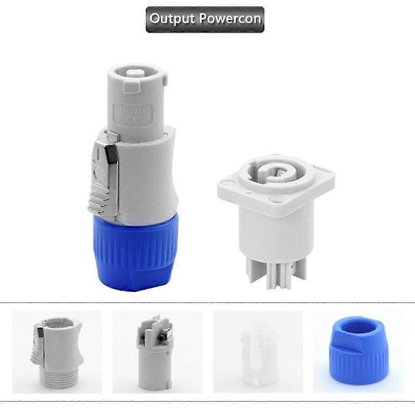 3 PIN AC Powercon Stik Hanstik AC Strømstik 20A/250V til Scenebelysning LED Skærm