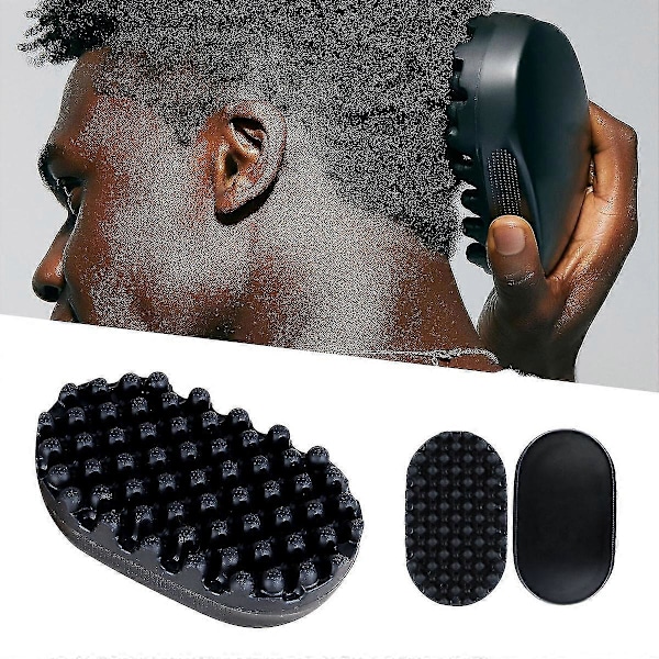 Silikon Hårborste för Lockar, Twist Curl Kam för Afro Lockar, Lockborste för Afro Hår, Tvättbar och Hållbar