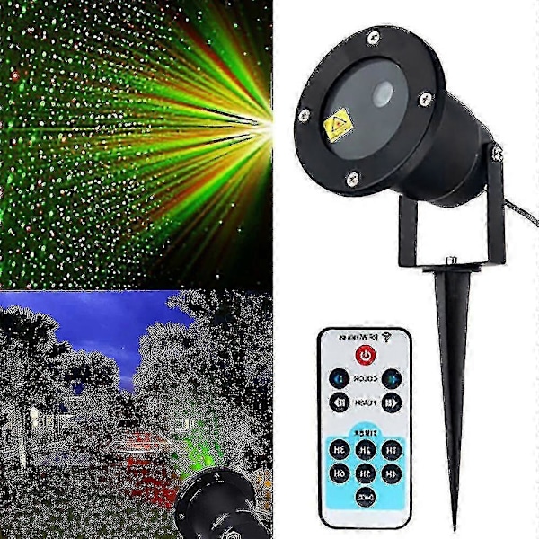Ulkokäyttöön tarkoitettu laserprojektorivalo, punainen ja vihreä laservalo, puutarhanurmikkovalot
