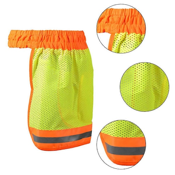Elastisk Solskydd för Hård Hatt Hög Synlighet Kylande Mesh Nackskydd
