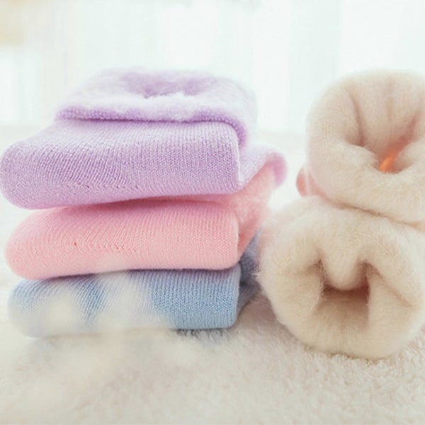 3 Par Extra Varma Supermjuka Termiska Sängsockor för Dam, Fluffiga Strumpor Dam Perfekt för Kalla Kvällar - Fleecefoder, Mysiga, Bekväma