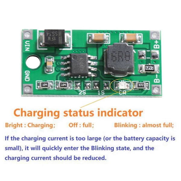 Multi Cell Li Ion Lithium Batterioplader til Solar Opladning af Bærbar Enhed (3S-1A)