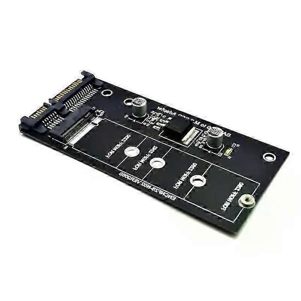 M2 - SATA3 -sovitinkortti, tehokas SATA M2.SSD -muunninsovitinkortti NVME SSD päivitetty SATA 6 Gbps NGFF -sovitin
