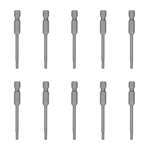 10 KPL 2,5 mm Kuusiokoloruuvimeisselikärjet Magneettipää S2-seosterästä Työkalut