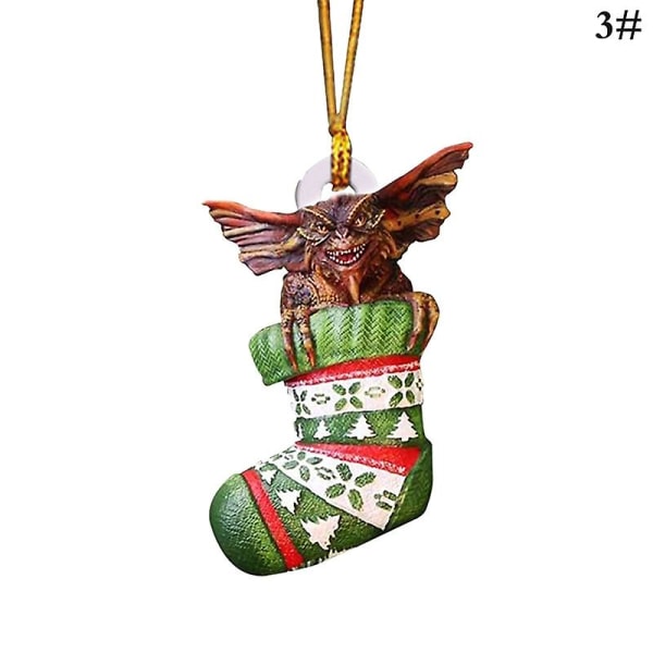 Gremlins Gizmo nissehat hængende julefigur juletræsdekoration style 3