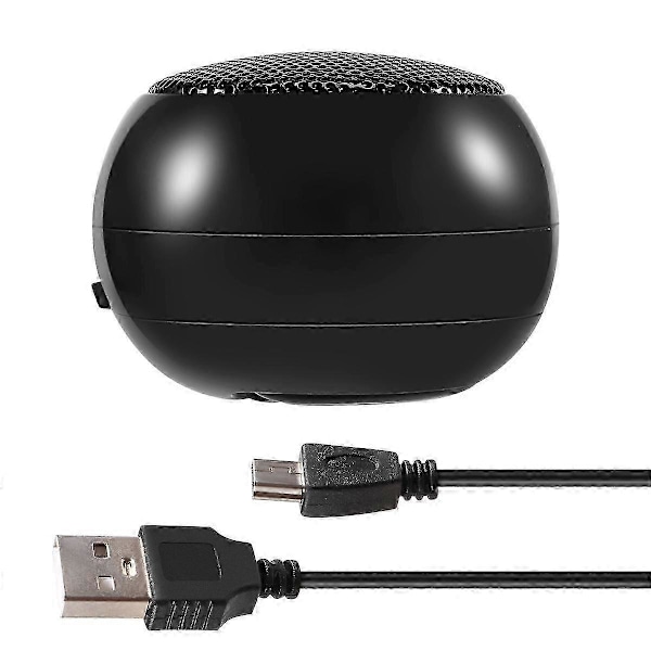 Mini Højttaler Bærbar Genopladelig Rejsehøjttaler med Aux Input Kablet 3,5 mm Hovedtelefonstik