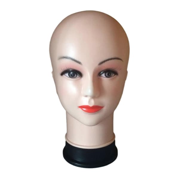 Kvinne Skallet Mannekeng Hode Parykker Display Hode for Hårstyling Headset Display