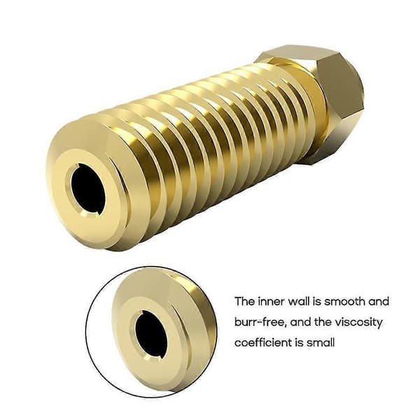 M6 Volcano Messing Dyse Erstatning 0.4mm For 1.75mm Filament 3D Printer - ya