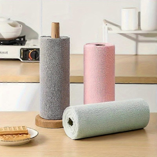 Ny stil 20-arks genanvendelige mikrofiber rengøringskludruller - super absorberende, holdbare og miljøvenlige køkkenruller - perfekte viskestykker og papirhåndklæder