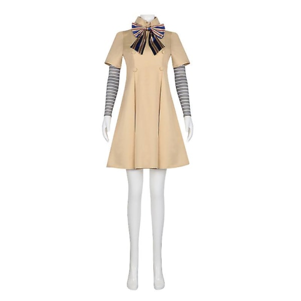 M3gan Cosplay -asumekko Ai Doll Robots Tuhatkaksikymmentäkolme Megan Uniform set lapsille ja aikuisille Costume wig XXL