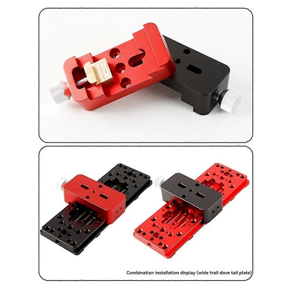 Liten Dubbelverkande Dovetail Groove Guide Spegelstyrskena Slider Astronomiska Teleskoptillbehör Röd