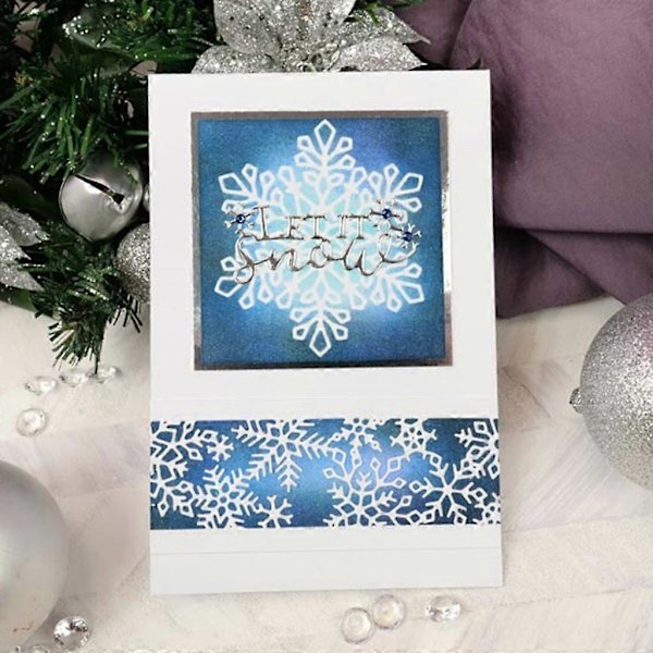 Jul Snöflingor Metall Skärande Dies Stencil DIY Scrapbooking Album Papperskort Mall Prägling Hantverk Dekor