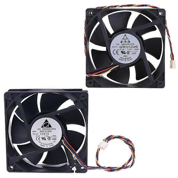 AFC1212DE 12cm 120x120x38mm 120mm Fläkt DC12V 1.60A Stor Luftvolym AFC1212DE
