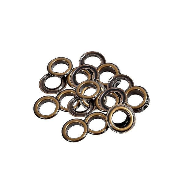 Bebetter 12 mm rustfrie messingøjer, grommets og spændeskiver