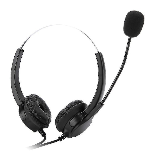 Crystal Rj9 Call Center Headset Støyreduserende Call Center Hodetelefoner Med Komfortabel Bruk