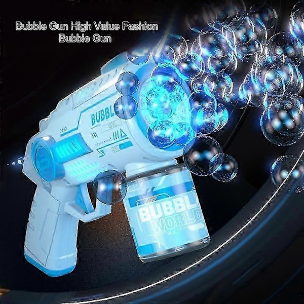 Ny Elektrisk Automatisk LED Ljus Bubbelmaskin Bubbelpistol Sommar Strand Bad Utomhus Lek barnleksaker för brinquedo infantil