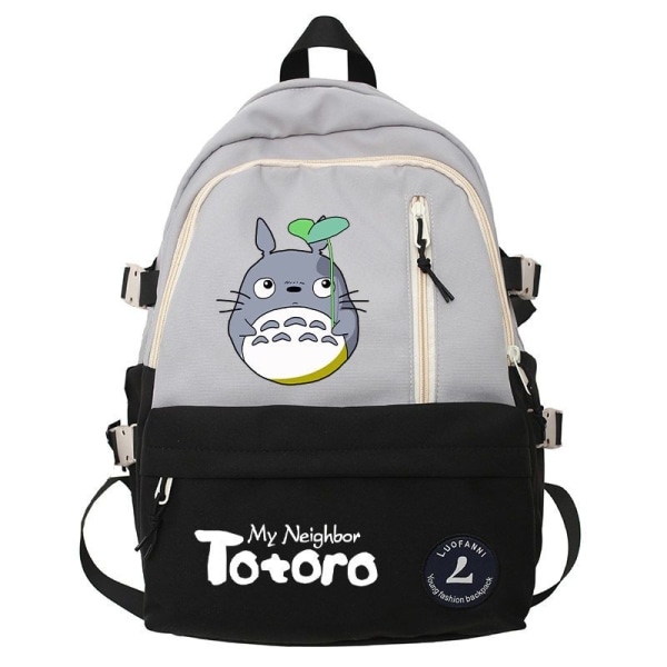 Ghibli Totoro Pojkar Flickor Skolböcker Väskor för tonårsflickor Kawaii College Student Bokväska Ryggsäck Kvinnor Laptop Ryggsäck style 19