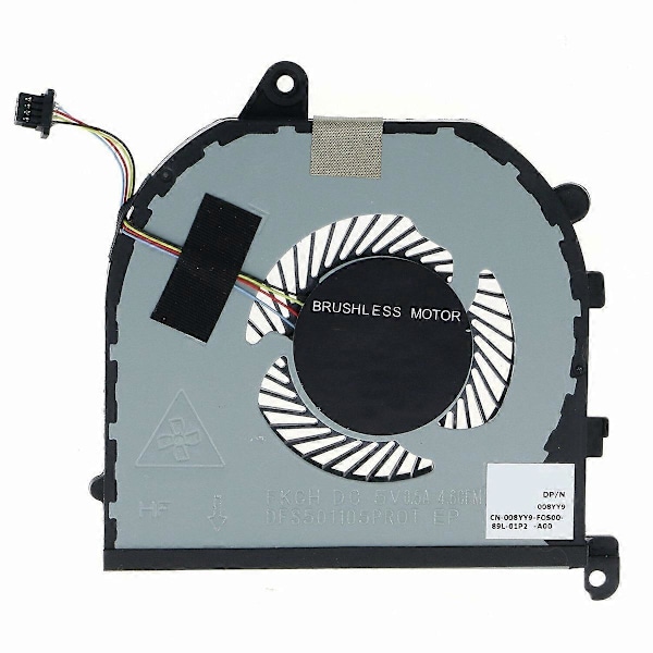 CPU+GPU Køleventilator Sæt XPS 15 7590 Precision 5540 F01PX V9H8N