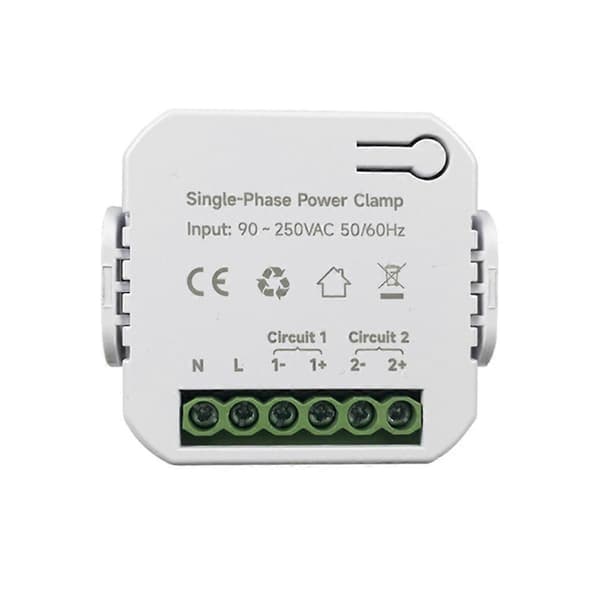 Tuya Smart Zigbee Energimåler 80A med Strømtransformator Klemme KWh Strømmonitor Elektrisitet Sta