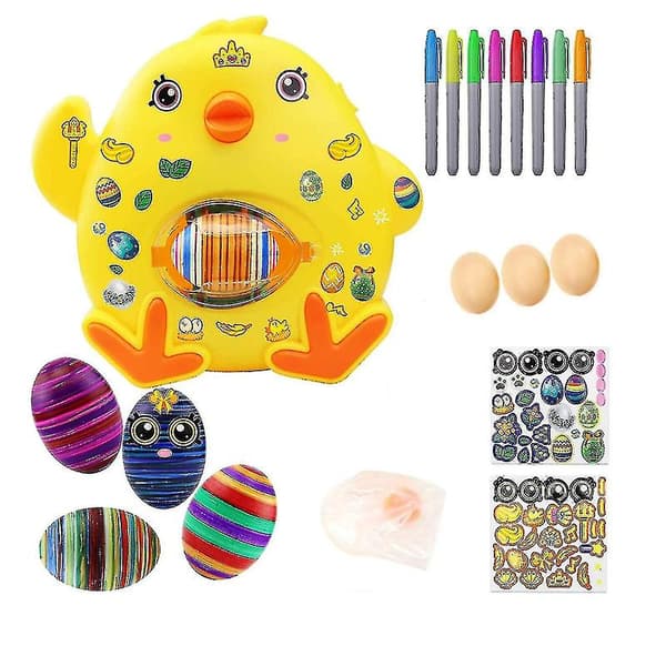 Påskeegg Dekorering Kit Egg Tegne Spinner Maskin 8 Malinger 3 Egg