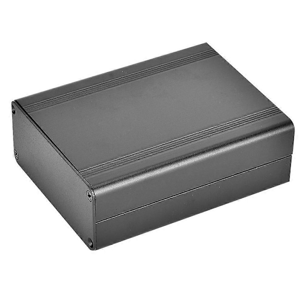 Projektlåda i aluminiumlegering för DIY Elektronikskydd Sandblästrad Svart Finish