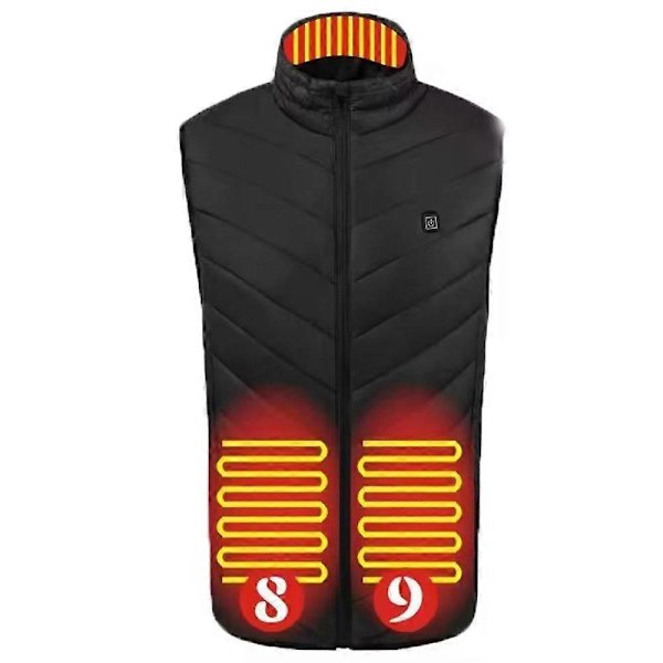 USB Elektriske Varmevester, Vaskbar, Svart, Enkel Kontrollsone 9, M