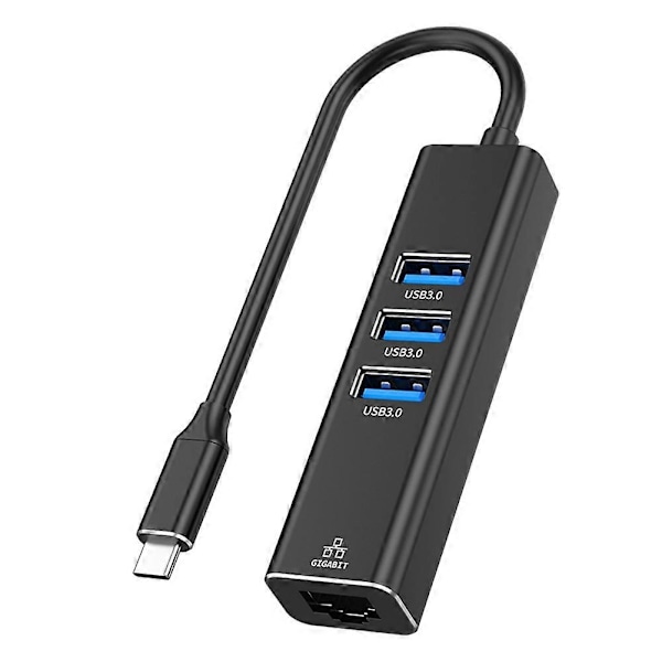 NY Driverfri Type-C till 3.0HUB Gigabit Nätverkshubb