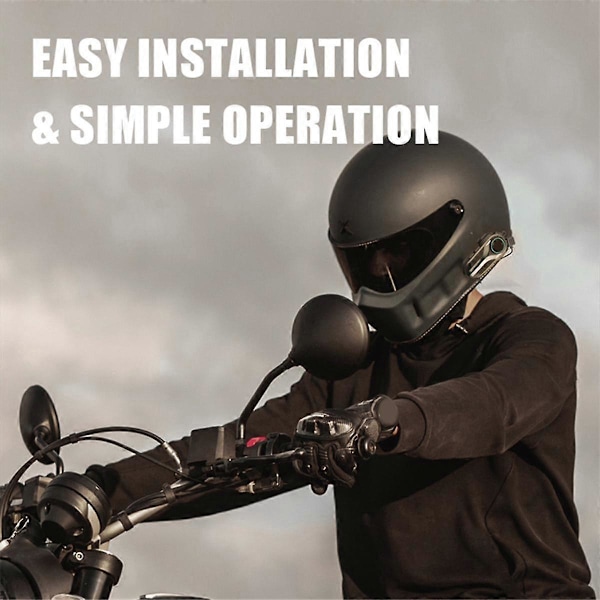 BT5.0 Motorcykel Headset Intercom Interconnection Udendørs Kørsel Vandtæt Fuld Hjelm Headset med Støjreduktion