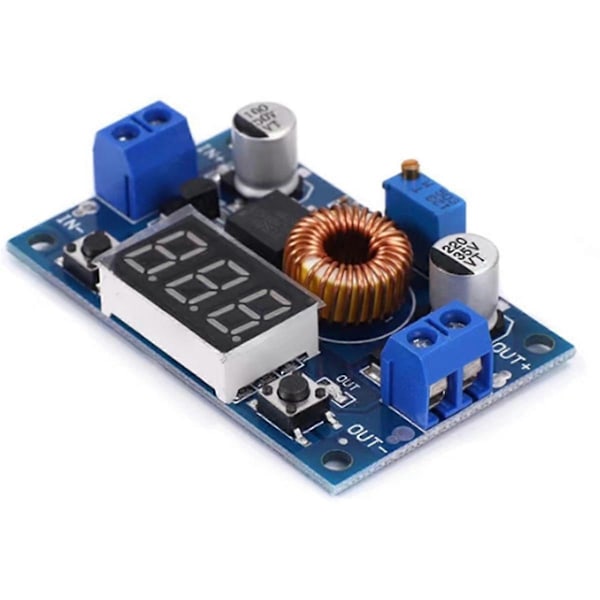 XL4015E Spänningsjusterbar Spänningsreducerande Effektmodul med Voltmeter Digital Display 5A Högeffekt