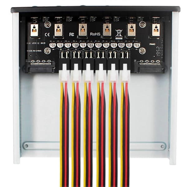 4-vejs Harddisk Vælger Controller Harddisk Strømafbryder Modul til Stationær Computer Understøtter 2.5/3.5 Tommer SATA HDD