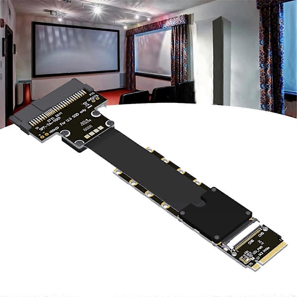 F47SM M.2 NVMe till U.3 SSD Förlängningskabel PCIe 5.0 25cm