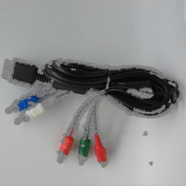 Ypbpr Til Ps2/ps3/ps3 Slim Hdtv-klar Tv Hd Komponent Av Kabel 5-leder 1,8 m Sort