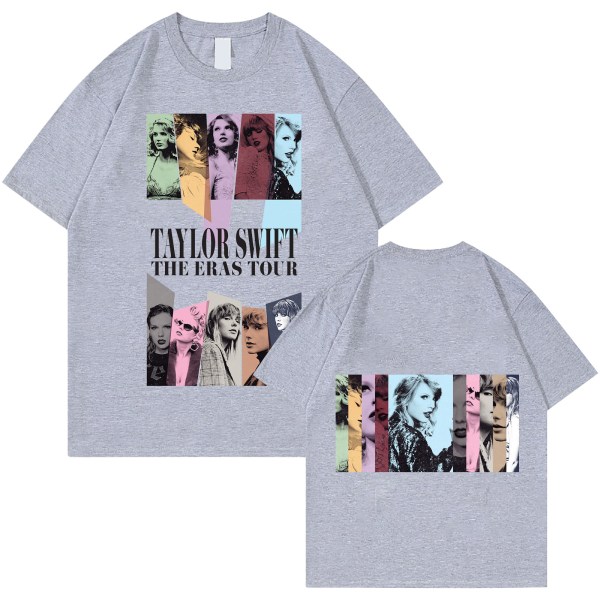Taylor Swift Fan T-skjorte Trykkt T-skjorte Skjorta Pullover Vuxen Collection Taylor Swift T-skjorte Unisex gray S