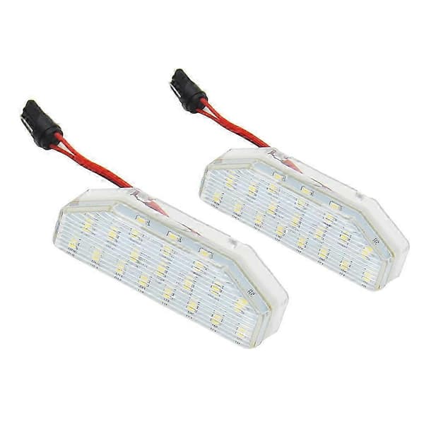 2 stk. Fejlfri Hvid LED Nummerpladelys Nummerplade Lampe Til Mazda 6 GH 2007-2012 Til Mazda RX-8 RX8 2004-2012