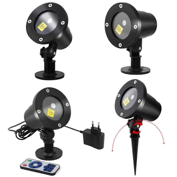 LED Laser Projektor Lys Julehage Lys Jul Bevegelig Laserlampe Dekor