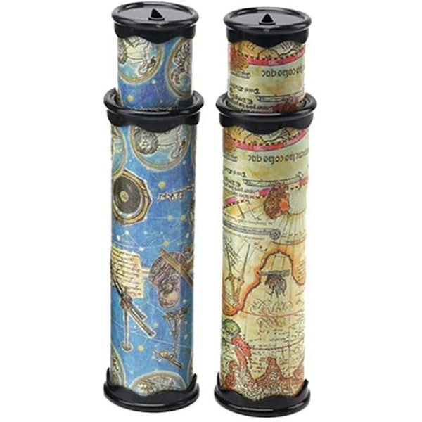 2 st Klassiskt Världskaleidoskop, Magiskt Kaleidoskop