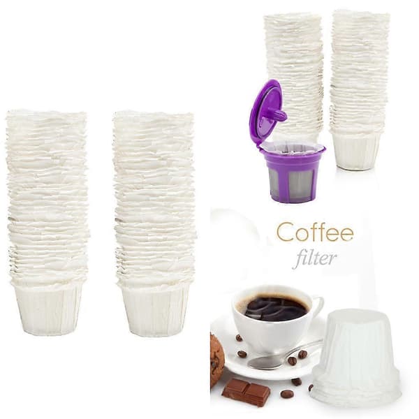 100 st Engångs Kaffefilter av Papper små Vita 31MM