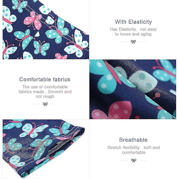 Guoguo Flickleggings Vår Sommar Tunn Flicka Pennbyxor Barn Byxor Flicka Casual Tryckleggings