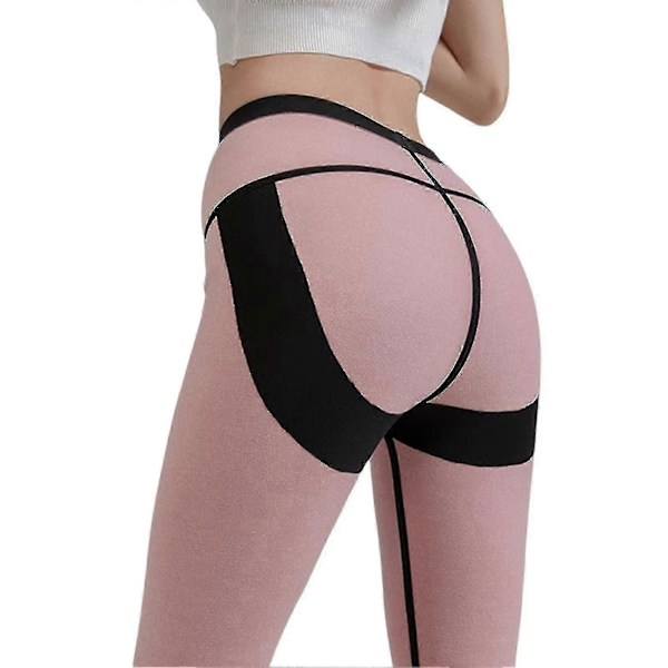 Dam Höst Vinter Leggings Nya Förtjockade Högmidjade Leggings Mage Stuss Yoga Byxor