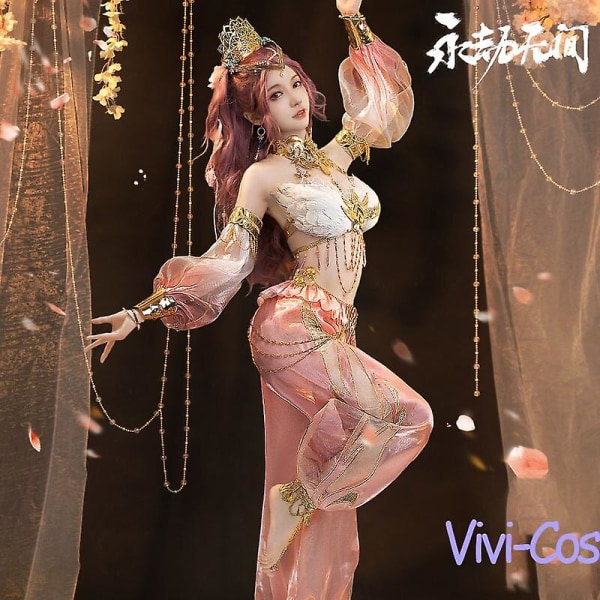 Vivi-cos Game Naraka:bladepoint Matari Dunhuang Style Cosplay kostume Halloween Sexet Cuteuniform Rollespil Fest Karneval Nyt M
