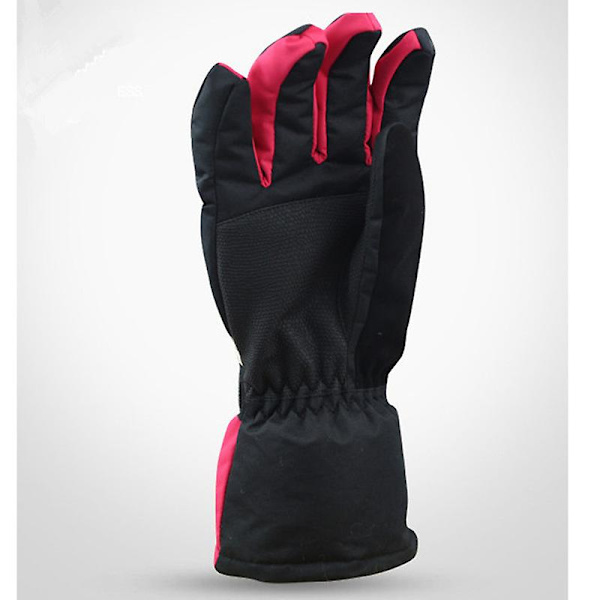 Evago Sähkölämmitteiset käsineet, Talvi Power Lämmityshanskat/Ski Pyörän Moottoripyörä Lämpimät Käsitarvikkeet Miehille Naisille Rannetta Säädettävä Solki RED BLACK XL