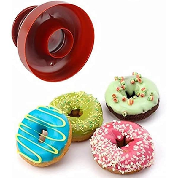 1 stk. Donut Bakeform i Plast, Non-stick Dessertmakerform, Sikker Donutkutter, Brødkutter, Donutform for Baking, Donutformer for Baking, Donu