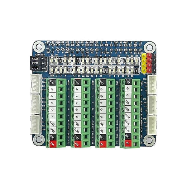 Pi All Gpio Test Board Til 3b/4b Pcf8591 Sensor Led Udvidelseskort Gpio Io Port Test Board /